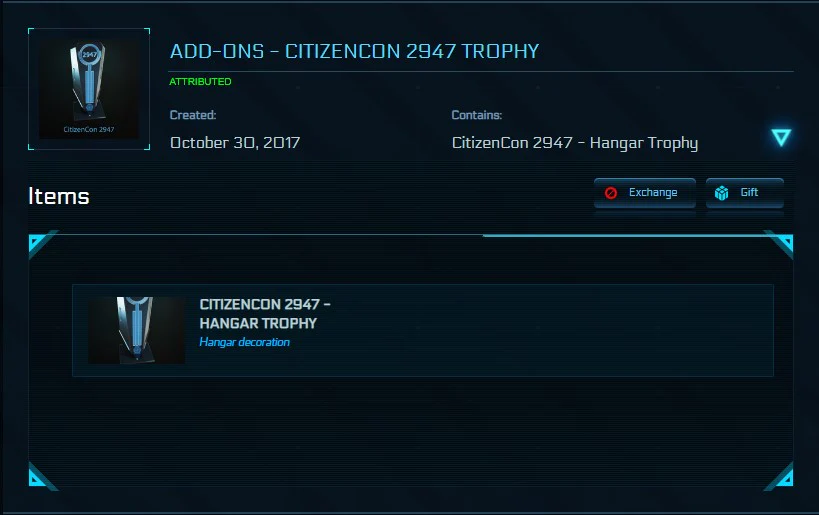 Citizencon 2947 Hangar Trophy - Image 2